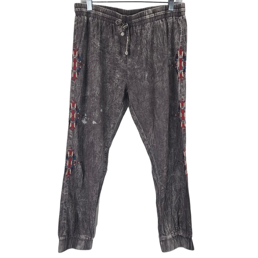 The Classic Designed in LA Embroidered Aztec Bohemian Design Pants Women L